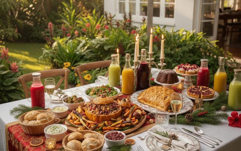table de noel sans viande aux Antilles